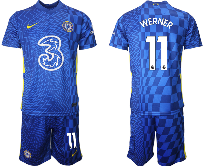 Men 2021-2022 Club Chelsea FC home blue #11 Nike Soccer Jerseys1->chelsea jersey->Soccer Club Jersey